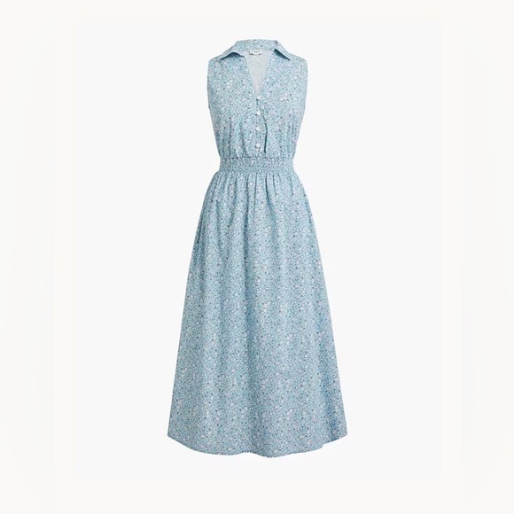 J. Crew Dresses & Skirts - NWT J.Crew Factory Printed collared midi dress, NWT, SZ 4